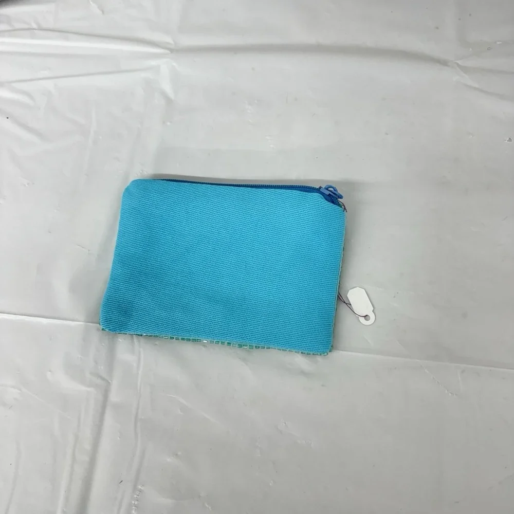 Hand Beaded Cowgirl Hat‎ Coin Purse - Cowboy Western Turquoise Trendy - Picture 4 of 5